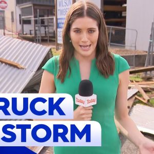 Two people struck by lightning as storms lash Queensland | 9 News Australia
