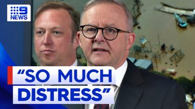 Anthony Albanese speaks on flooding emergency | 9 News Australia