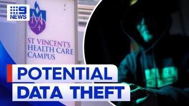 Patients still in the dark after major cyber attack on St Vincent's Health | 9 News Australia