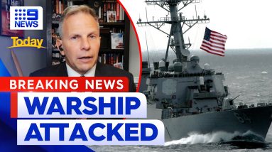 Pentagon says US warship attacked in Red Sea | 9 News Australia