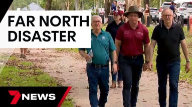 Anthony Albanese visits Queensland communities devastated by flood disaster | 7 News Australia