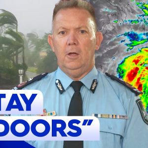 Warnings from Queensland Police as Tropical Cyclone Jasper closes in | 9 News Australia