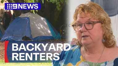 Queenslanders renting in people’s backyard amidst housing crisis | 9 News Australia