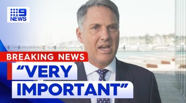 Defence Minister Richard Marles addresses Yemen strikes | 9 News Australia