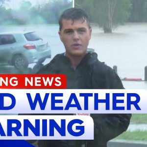 Flash flooding on Gold Coast as wild weather system hits the state | 9 News Australia