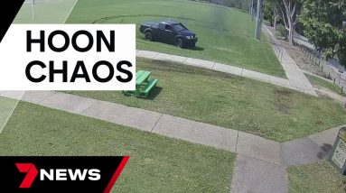 Young hoon causes thousands of dollars in damage to Brisbane rugby field | 7 News Australia