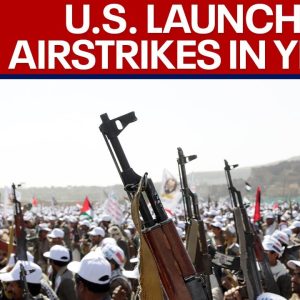 US airstrikes in Yemen: Houthis bombed by US, UK militaries | LiveNOW from FOX