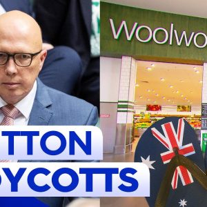 Peter Dutton calls for Woolworths boycott over Australia Day merchandise change | 9 News Australia