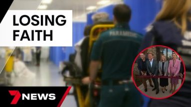 Increasing number of Queenslanders losing faith in health system | 7 News Australia