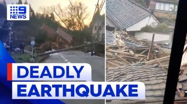 Powerful Japan earthquake kills at least 30 people | 9 News Australia