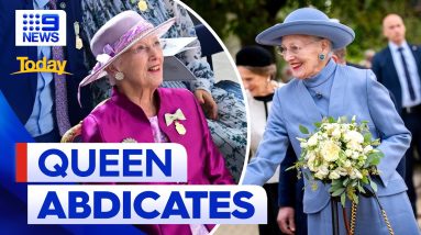 Queen Margrethe abdicates throne | 9 News Australia