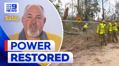 Power restored in south-east Queensland after weeks of outage | 9 News Australia