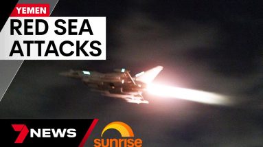 36 targets hit in Yemen by US and UK strikes | 7 News Australia