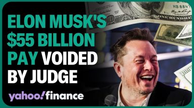 Elon Musk's $55 billion dollar pay package at Tesla voided by judge