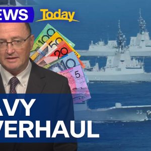 Overhaul set for Australian Navy following a $20 billion funding hole | 9 News Australia