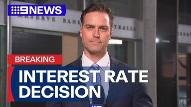 RBA leaves interest rates on hold | 9 News Australia