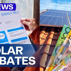 Queensland government offering rebates for solar batteries | 9 News Australia