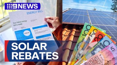 Queensland government offering rebates for solar batteries | 9 News Australia