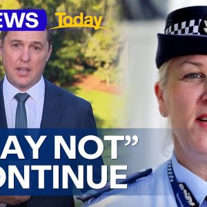 Queensland Police Commissioner contemplates future in role | 9 News Australia
