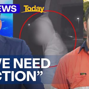 Brisbane father catches young man trying to break in | 9 News Australia