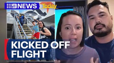 Family kicked off Jetstar flight for taking photo on tarmac | 9 News Australia