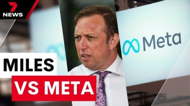 Steven Miles prepares to take on Meta demanding it limits violent crime content | 7 News Australia