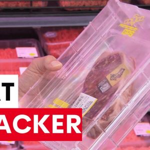Major supermarket chain rolling out GPS trackers on high-end meat | 7 News Australia