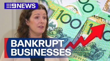 Small Australian businesses going bankrupt at fast rates | 9 News Australia